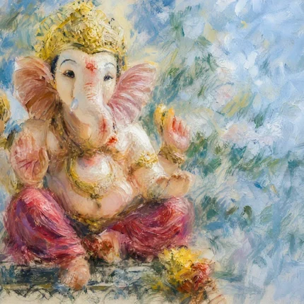 Ganesha in Quiet Bloom
